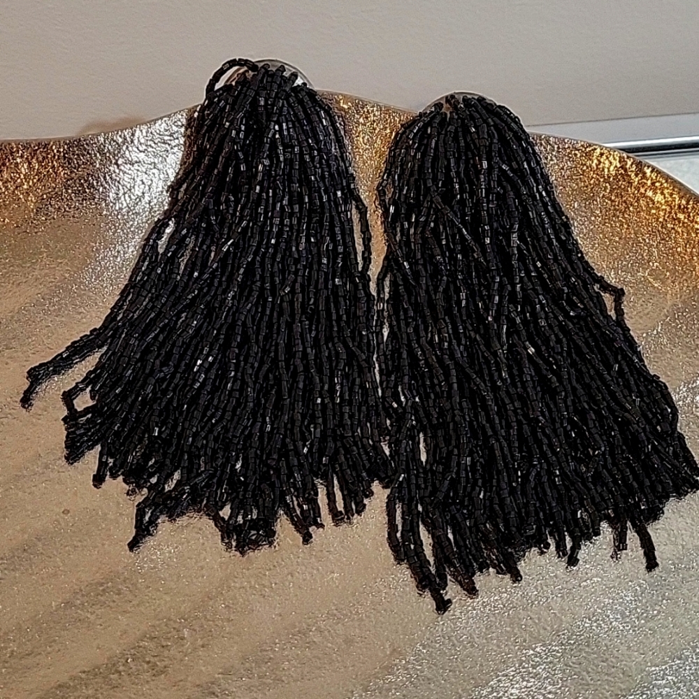 Sequence tassel earrings
